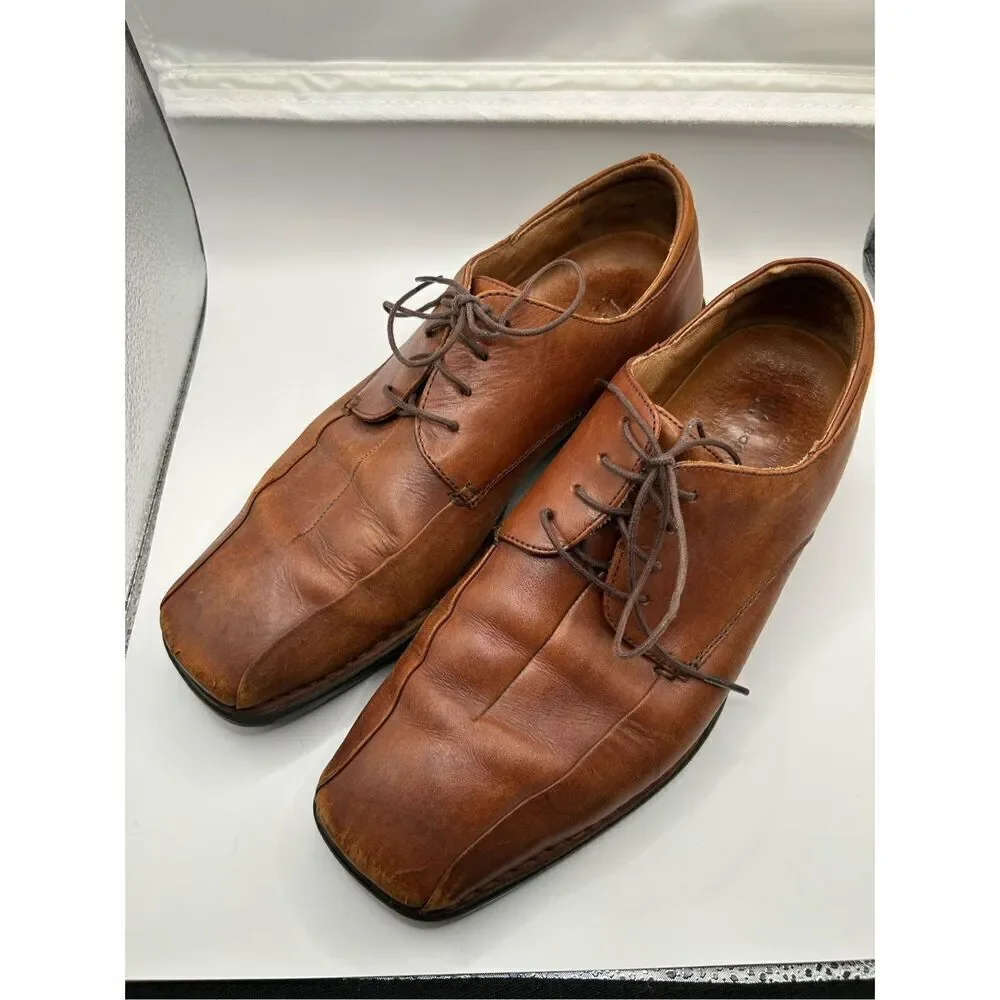 Rockport Trutech Mens 11 M Brown Leather Oxfords Dress Shoes
